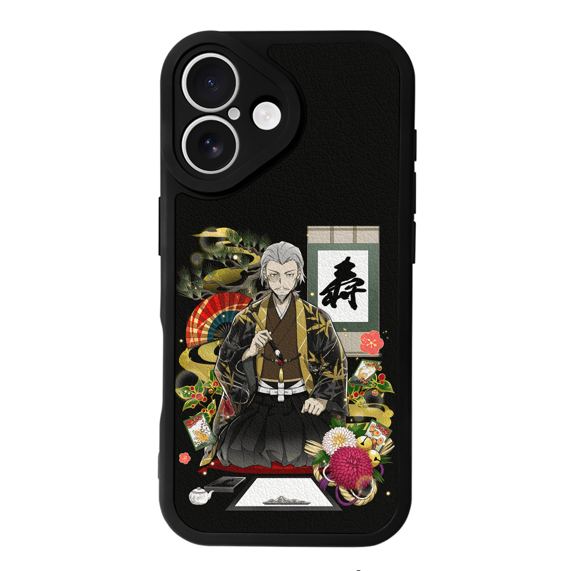 （画像用） 文豪ストレイドッグス Bungo Stray Dogs 【iPhone 16シリーズ対応】シリコンスマホケース（レザー調） 材質：シリコン